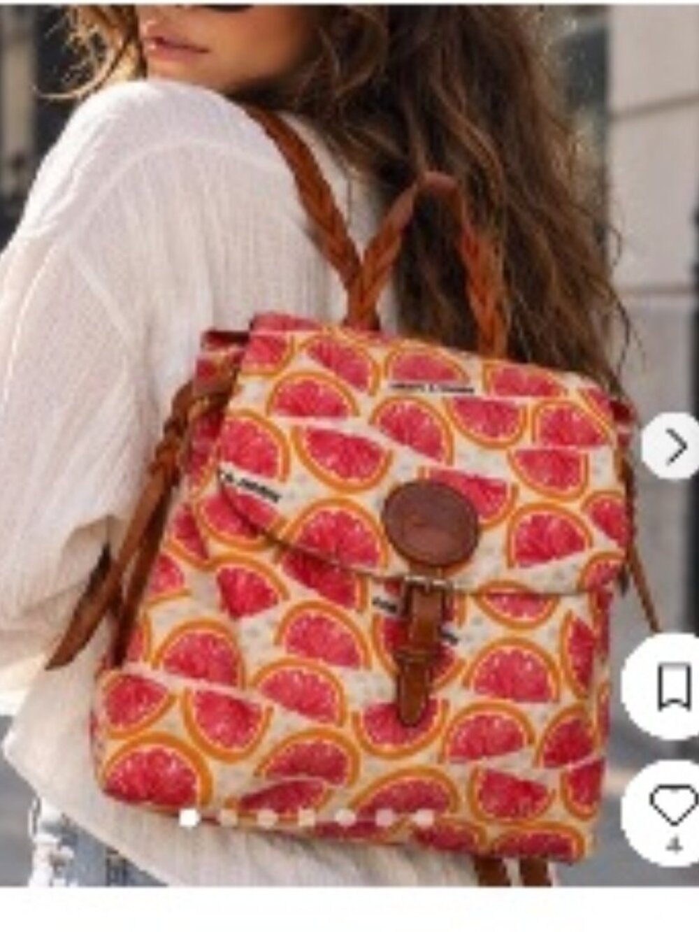 NWT Dooney & Bourke Vintage Y2K Citrus Nylon Backpack